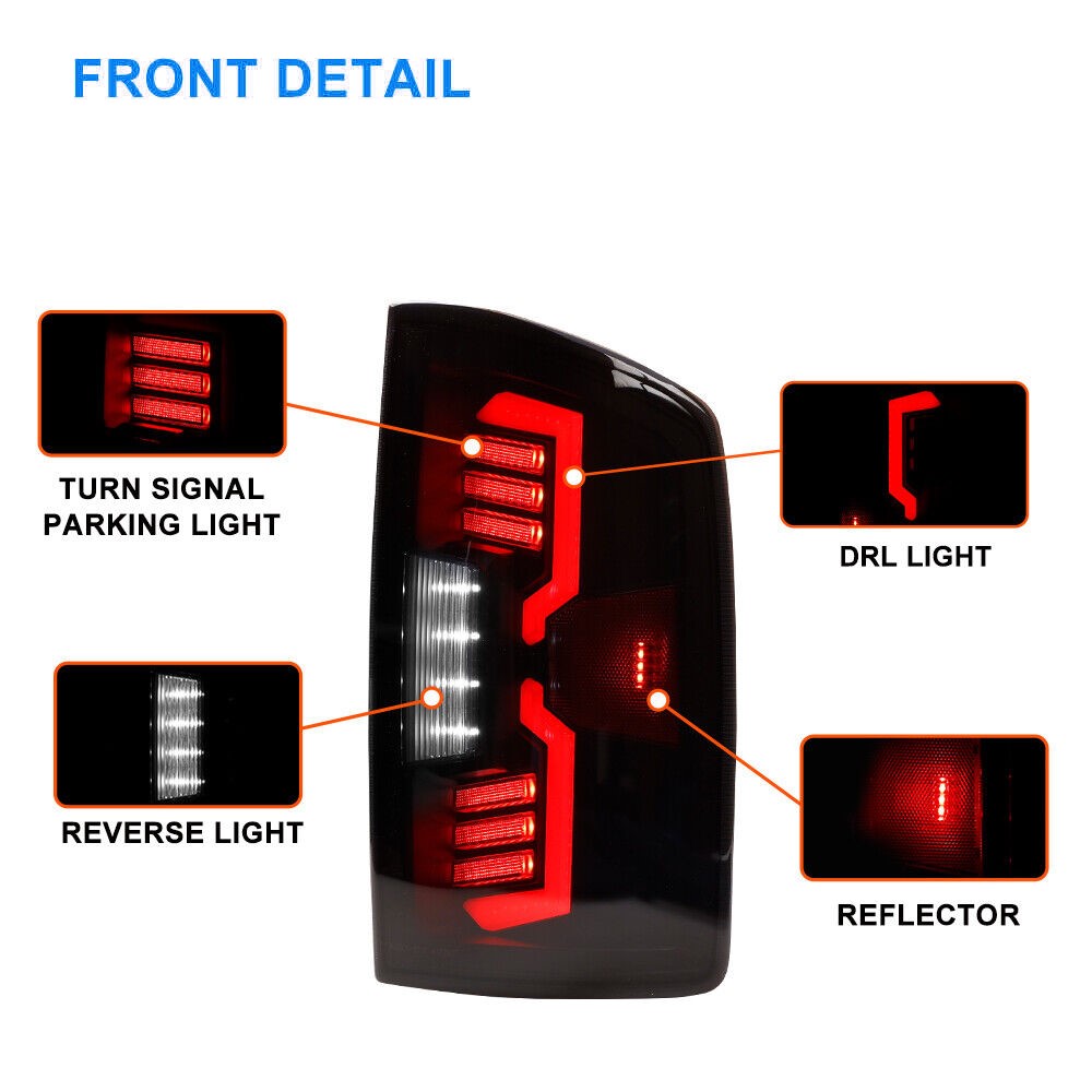Winjet 20022006 Dodge Ram 15000306 Ram 2500/3500 [Renegade] LED Full Upgrade Tail Lights