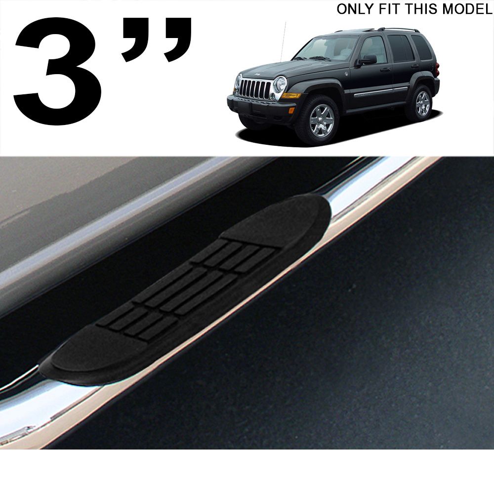20022007 Jeep Liberty 3" Side Step Nerf Bars Running Board HD Chrome