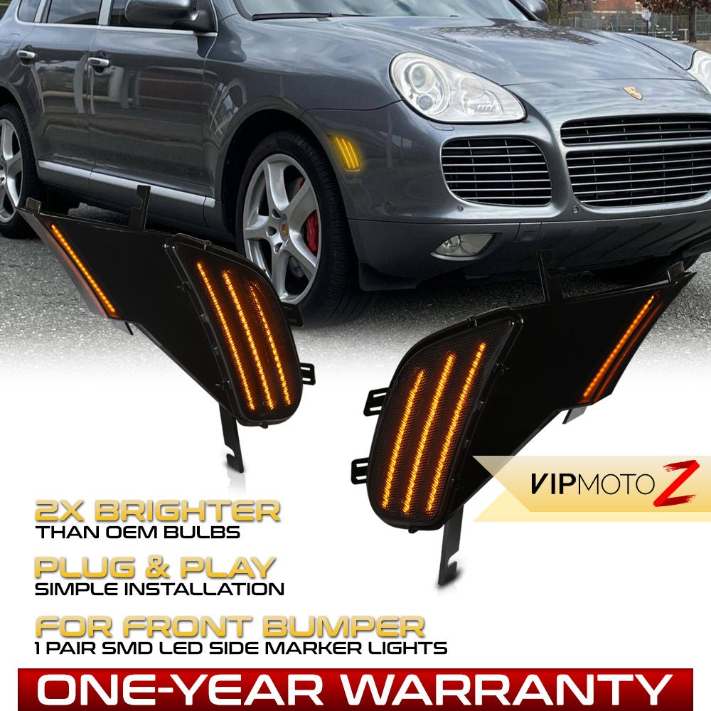 20032006 Porsche Cayenne 955 LED Side Marker Lights Smoked Lens