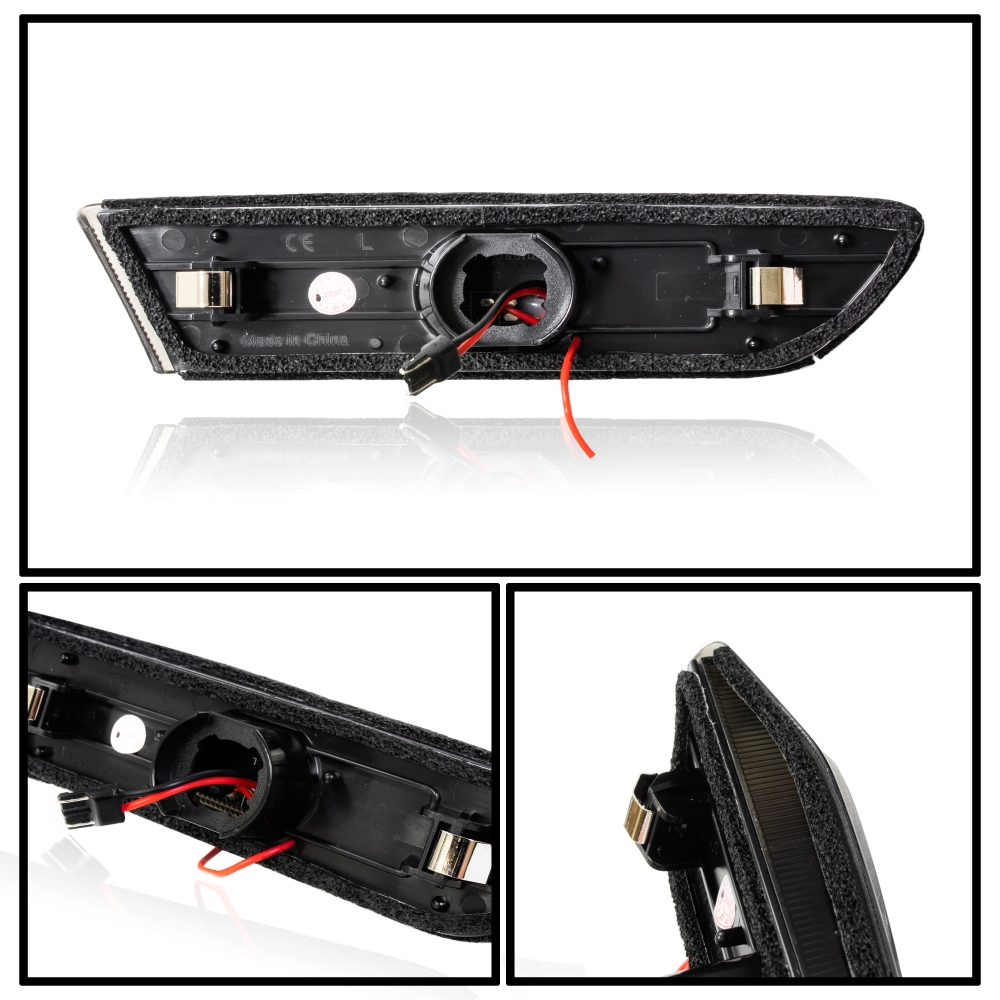 20032007 G35 Coupe Smoked Front Side Markers w/ 6000K White LED DRL