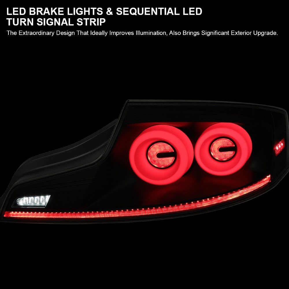 20032007 Infiniti G35 Coupe LED Dual Clear Halo Sequential Turn Signal