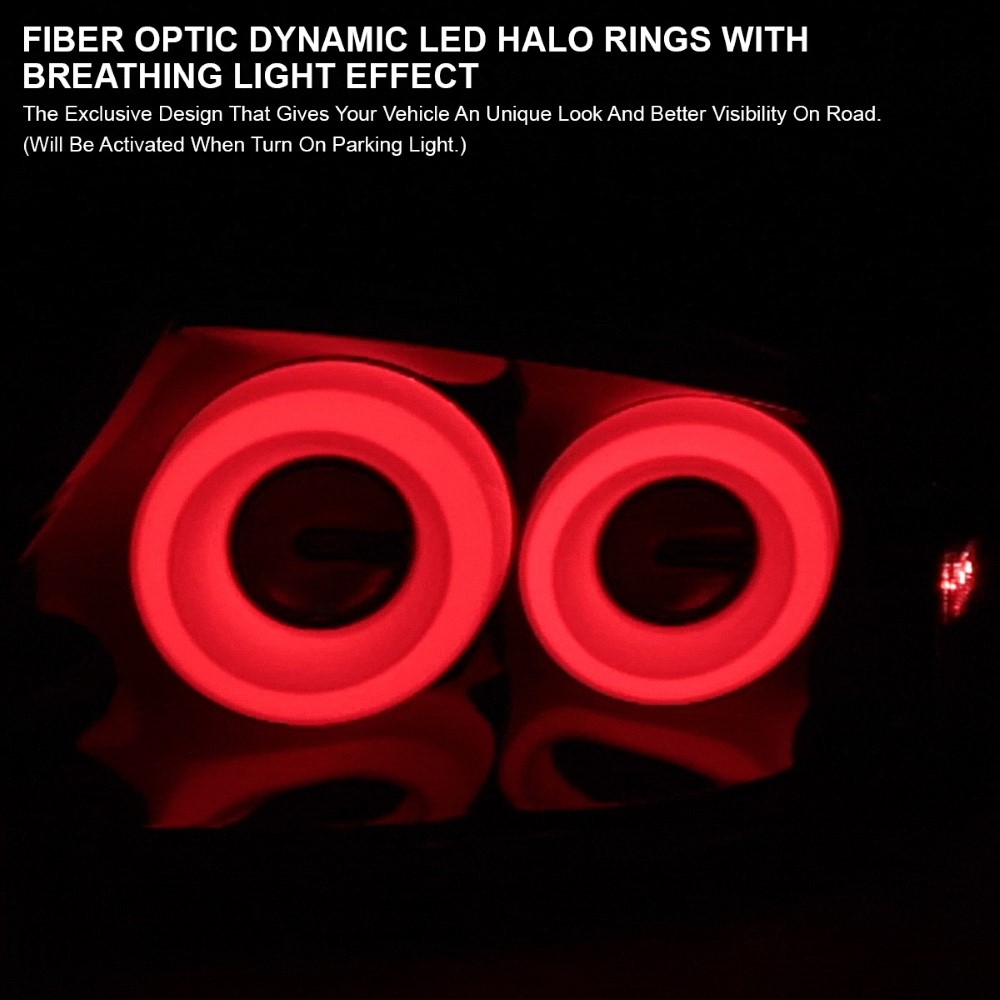 20032007 Infiniti G35 Coupe LED Dual Red Halo Sequential Turn Signal