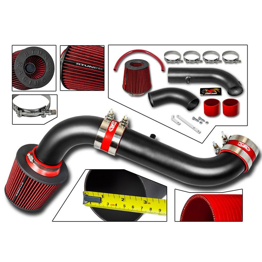 thumbnail image 2 of RTUNES RACING - BLACK - SHORT RAM INTAKE Compatible For Compatible Ford Taurus 3 5l V6 2 of 14