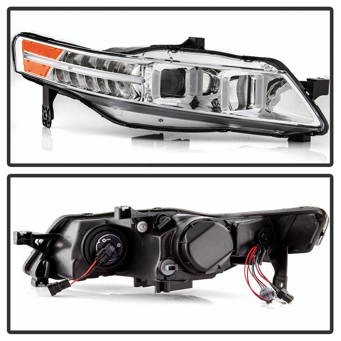20042008 Acura TL w/ LED Signal DRL Projector Headlights Chrome