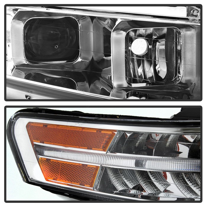 20042008 Acura TL w/ LED Signal DRL Projector Headlights Chrome