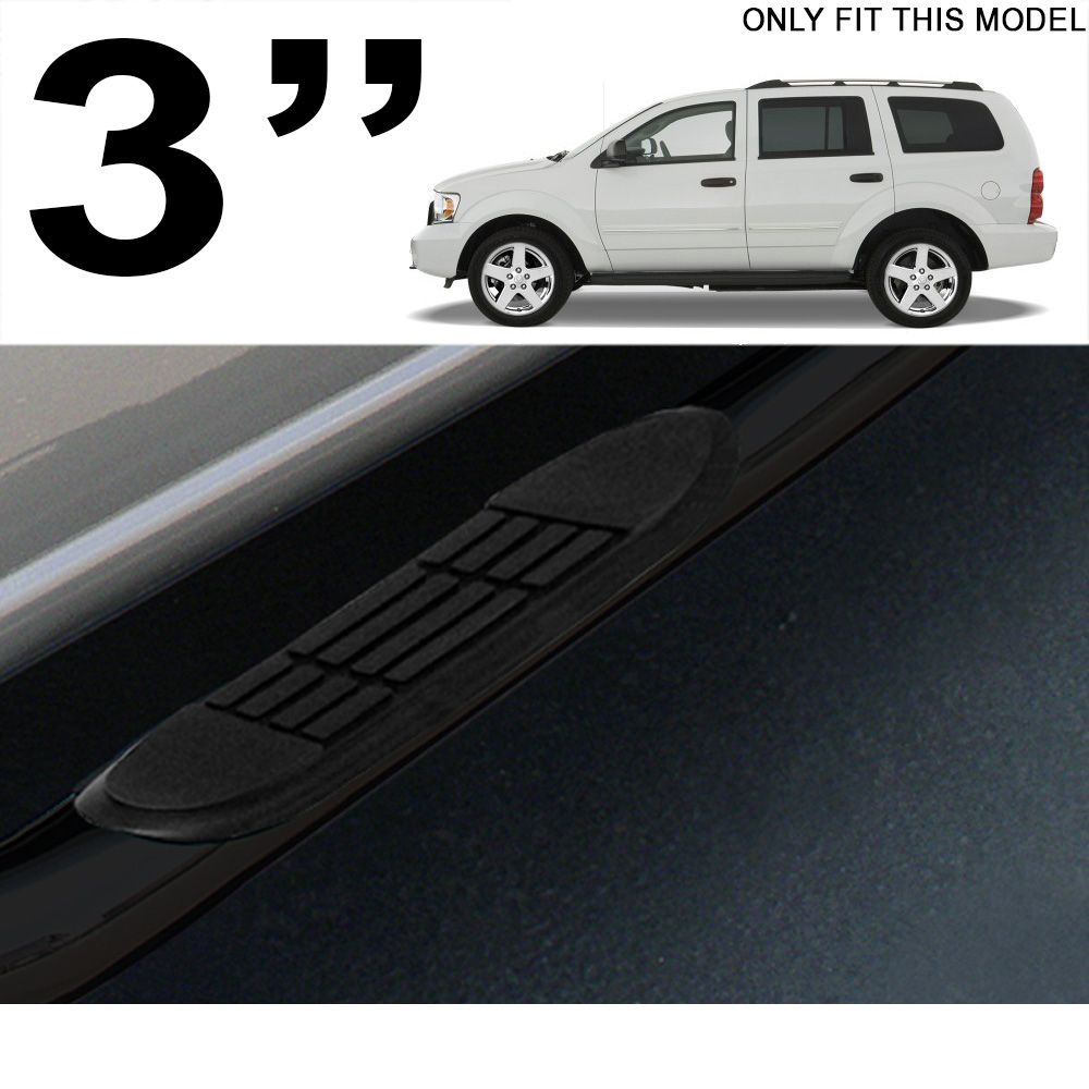 20042009 Dodge Durango/Aspren 3" Side Step Nerf Bars HD Black
