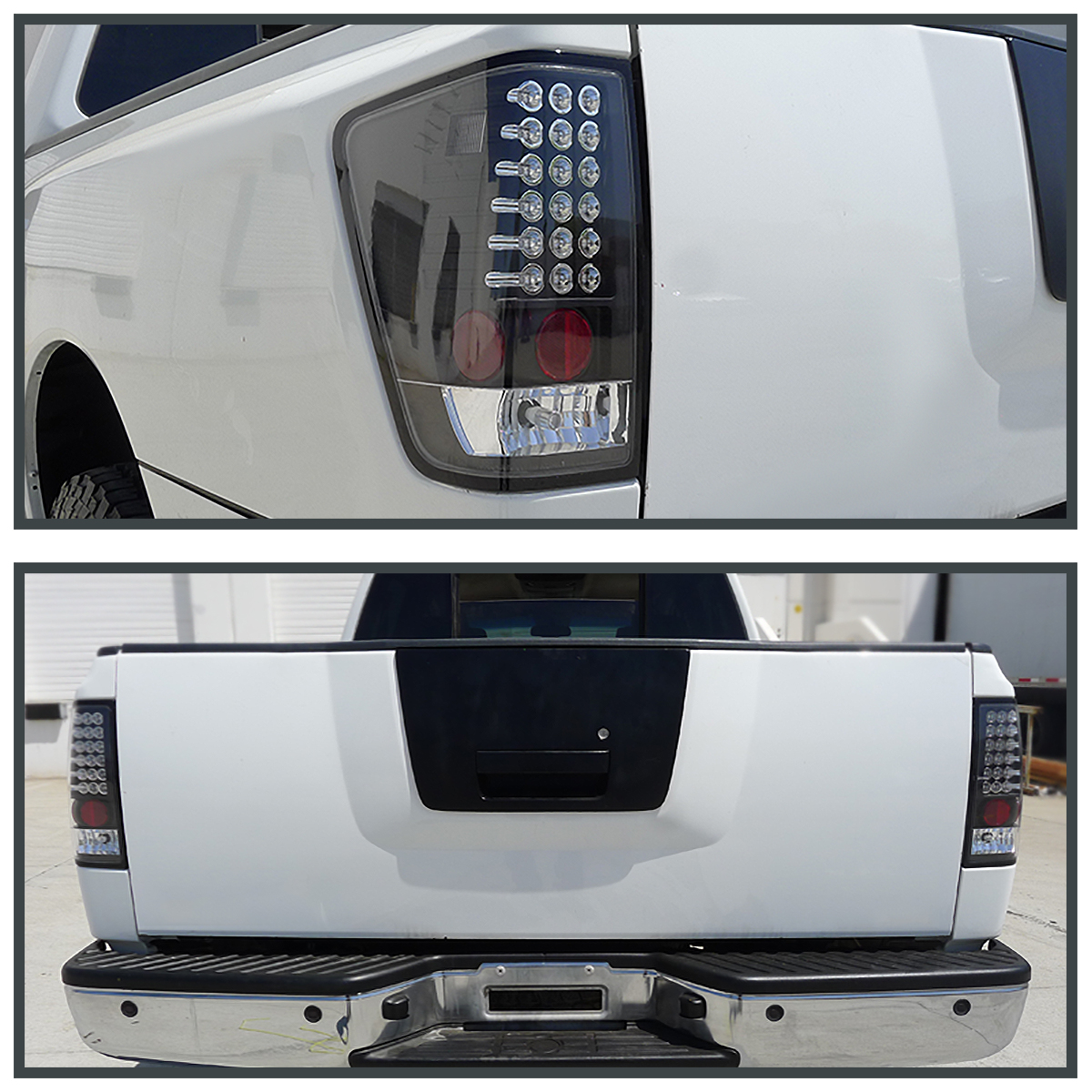 20042014 Nissan Titan Performance LED Tail Lights Black
