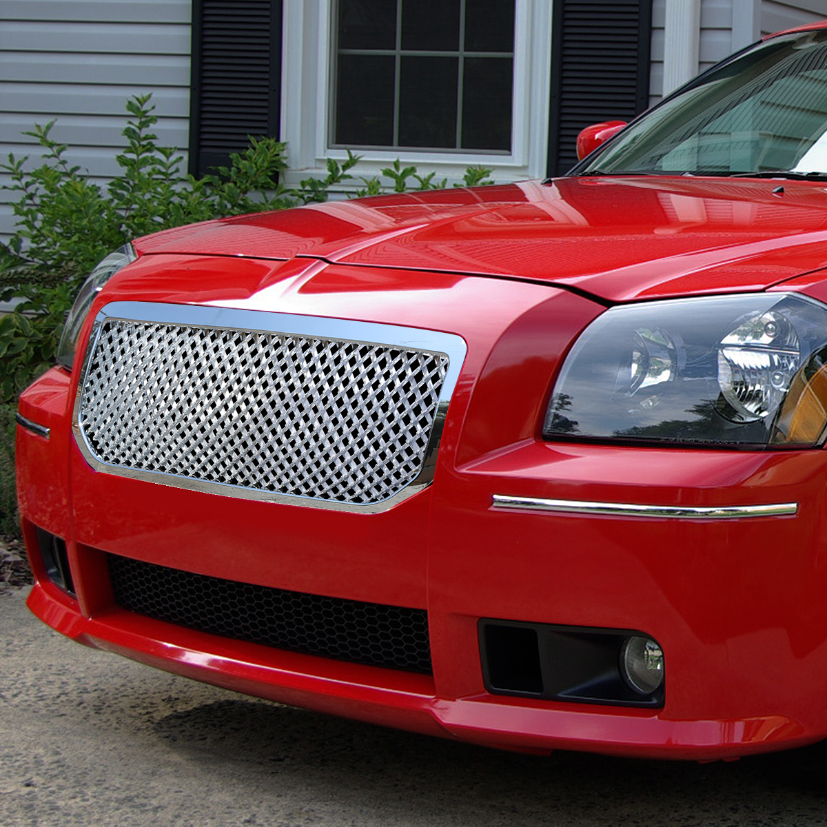 USグリル 2005-2007 Dodge Magnumステンレスメッシュグリルコンボに 