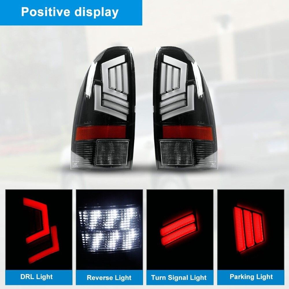 Winjet 20052015 Toyota [Renegade] Full LED Tail Lights Black