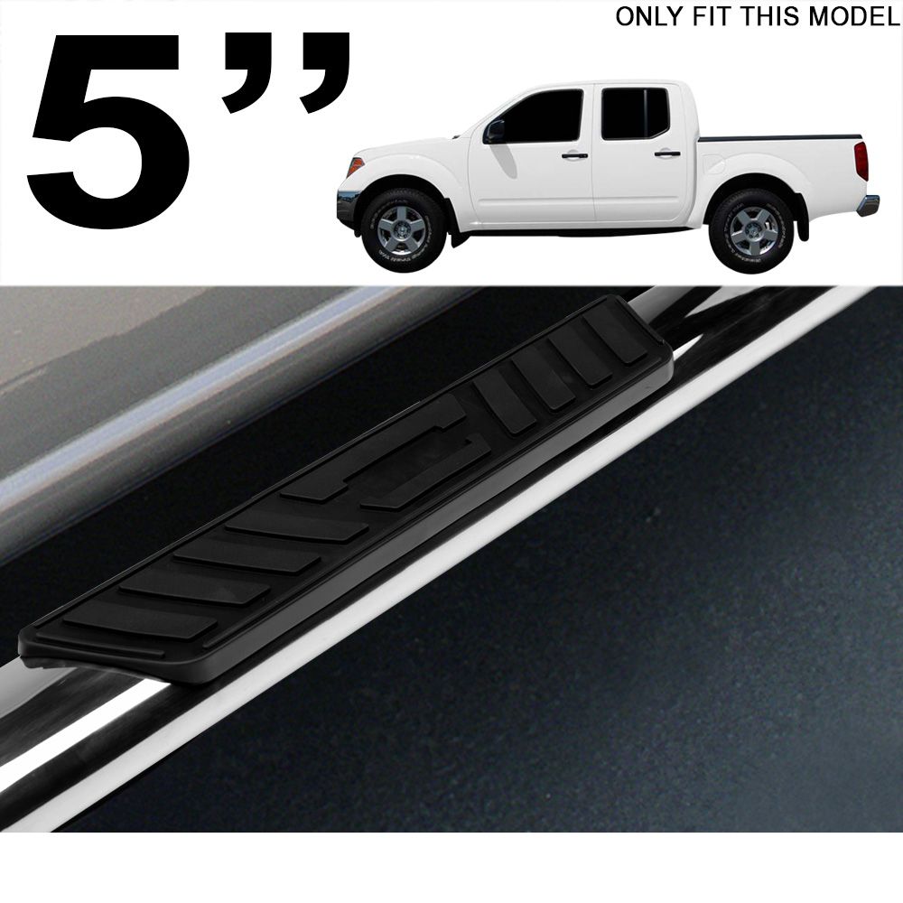 20052020 Nissan Frontier Crew 5" Oval Side Step Nerf Bar Matte Black