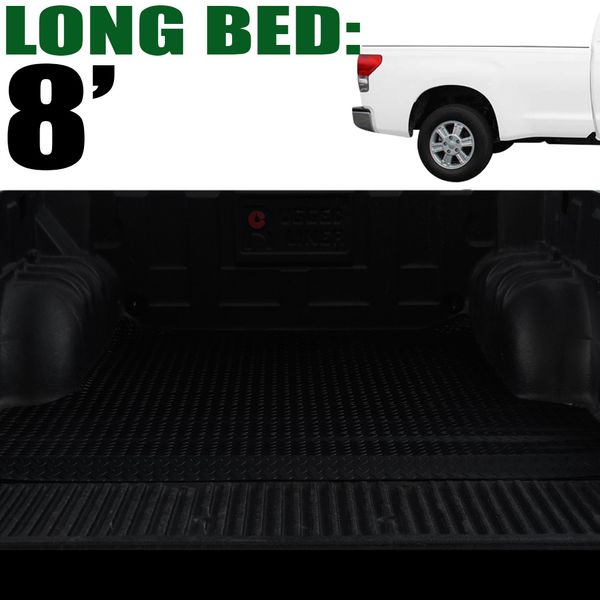 20072020 Toyota Tundra 8 Ft Bed Rubber Truck Bed Mat Liners Black