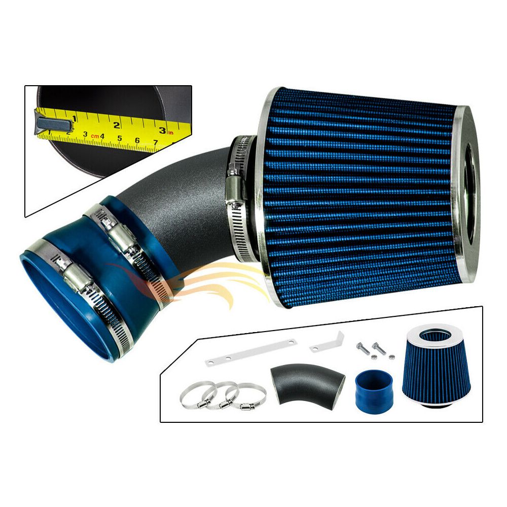 20062007 Chevy Malibu Short Ram Intake Black Pipe With Blue Kit