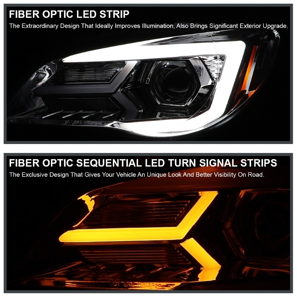 SpecD 20062007 Subaru Impreza WRX STi Projector Headlights w/ C LED