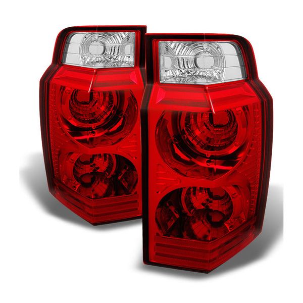20062010 Jeep Commander Red Clear Replacement Tail Lights