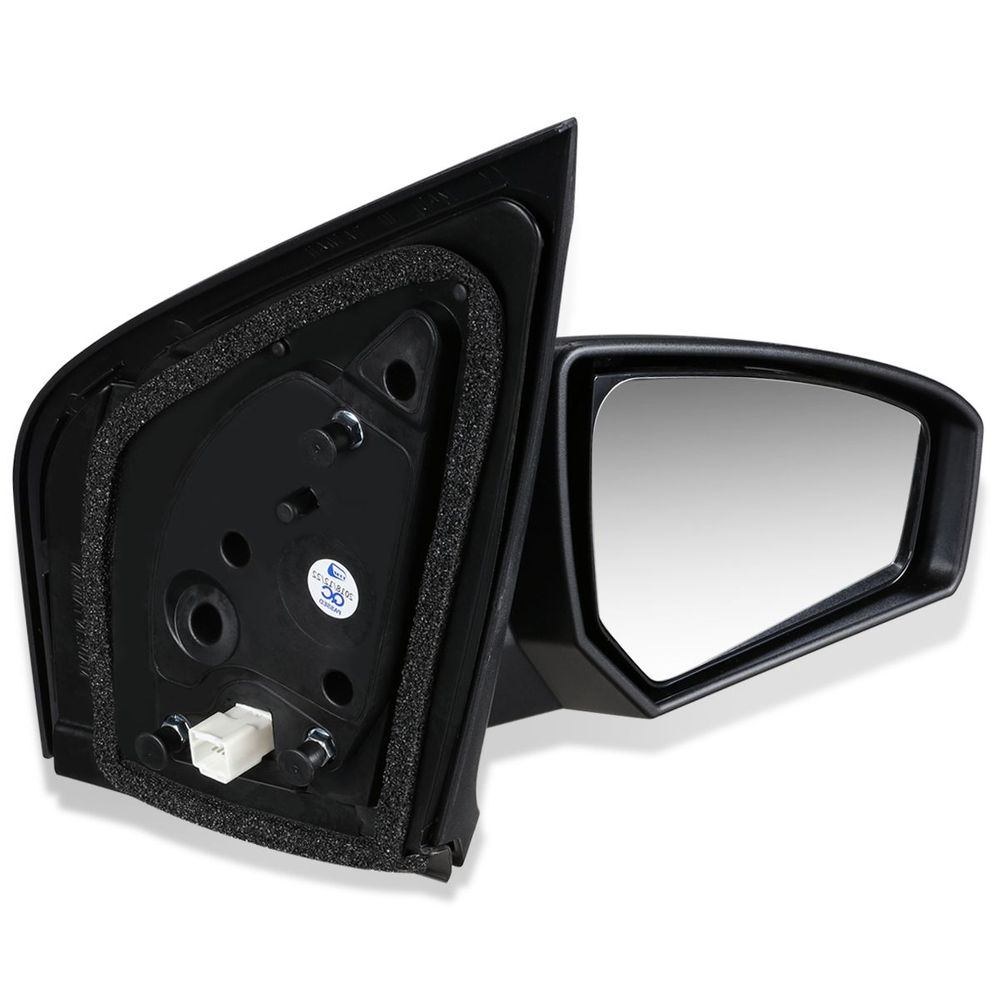 Black Power Side View Door Mirror – Left Driver Side For 2007-2012 Nissan Sentra (Direct Replacement)