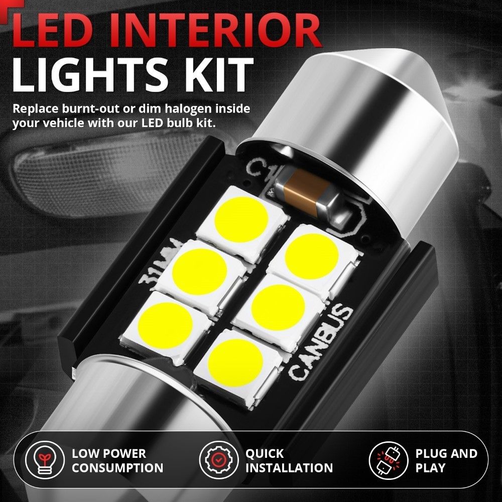 20082013 Toyota Highlander Interior Courtesy License Plate Light Bulbs