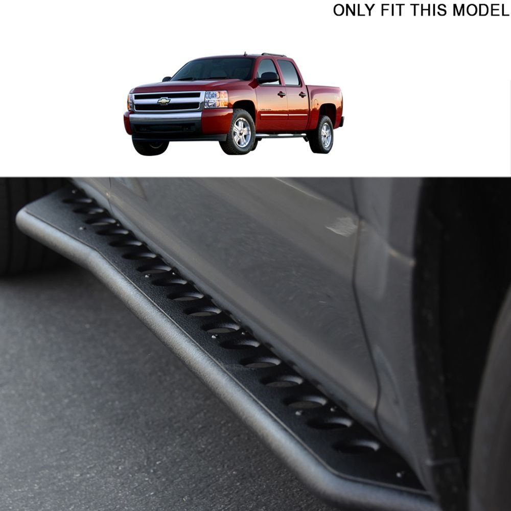 20072018 Chevy Silverado / GMC Sierra Crew Cab Rock Slider Step Bars