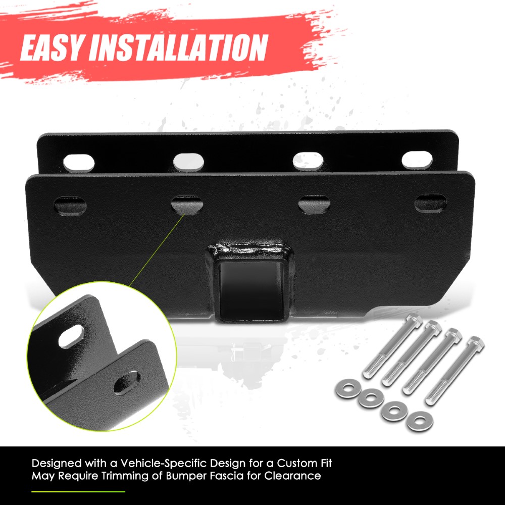 20072018 Jeep Wrangler JK Class3 Trailer Rear Bumper Tow Hitch Receiver 2" THN022