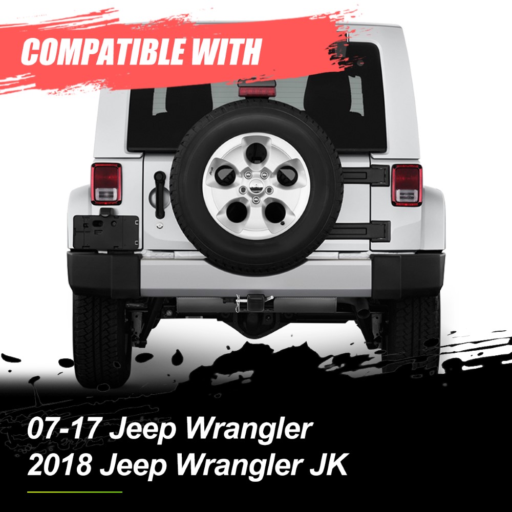 20072018 Jeep Wrangler JK Class3 Trailer Rear Bumper Tow Hitch