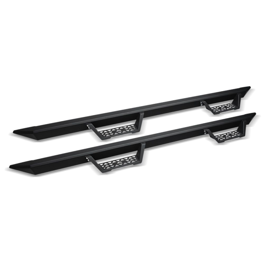 0719 Toyota Tundra Crewmax Modular Drop Step Nerf Bars Matte Black