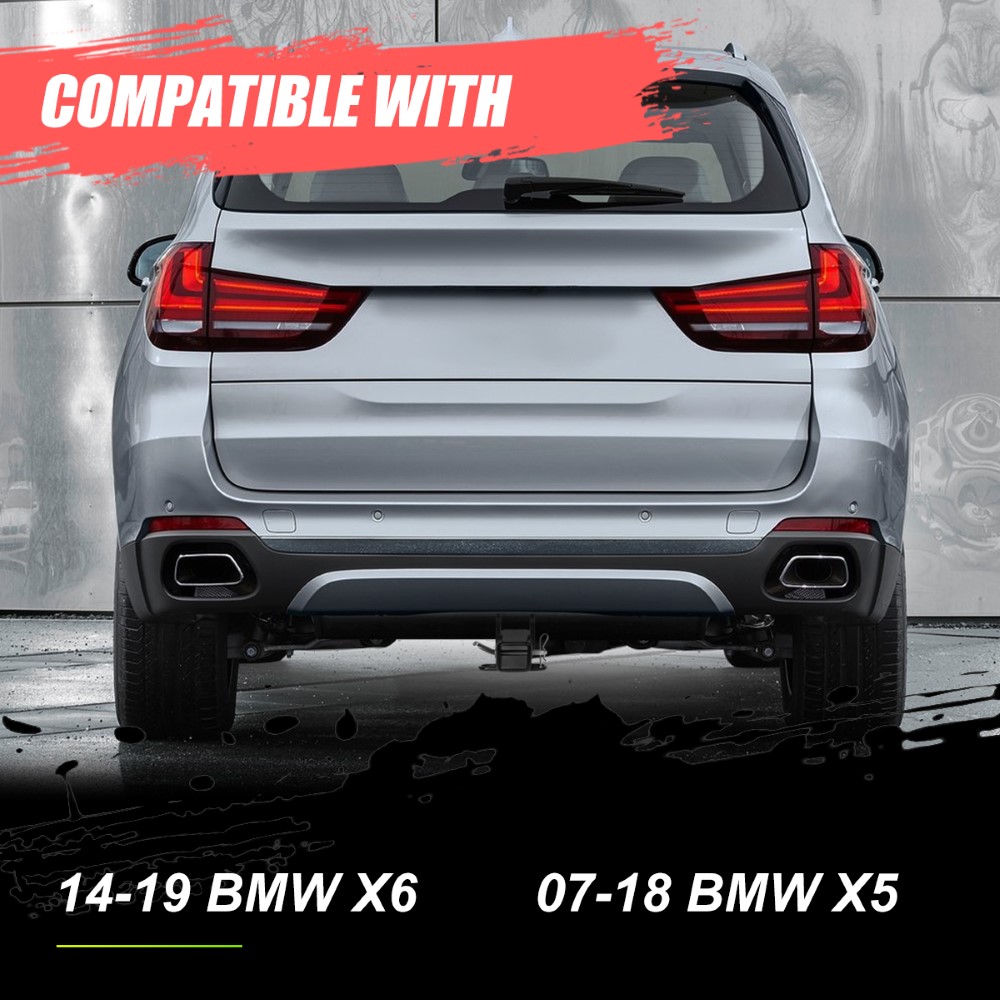 2007-2019 BMW X5 X6 Class-3 Trailer Hitch Receiver Rear Bumper Towing 2 ...