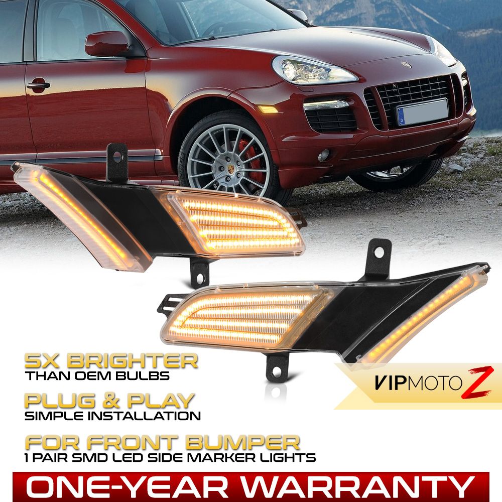 20082010 Porsche Cayenne 957 LED Side Marker Lights Clear Lens LAC