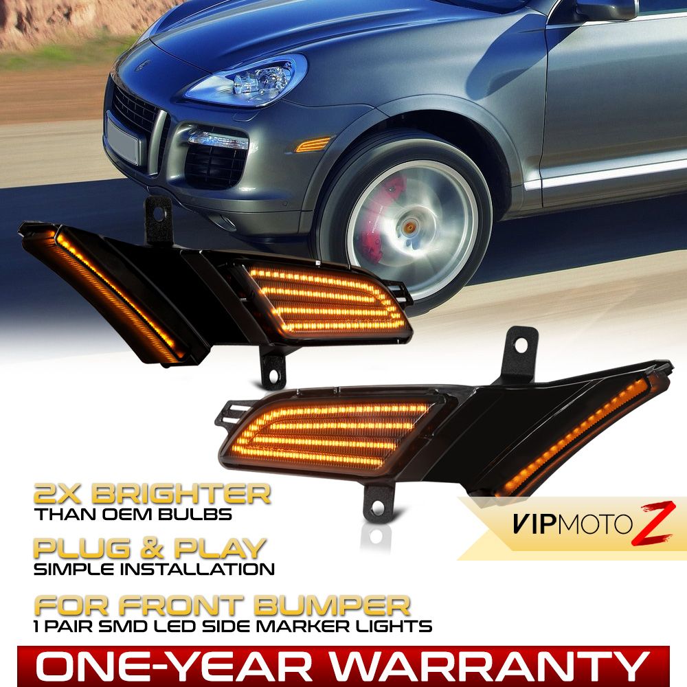 20082010 Porsche Cayenne 957 LED Side Marker Lights Smoked Lens