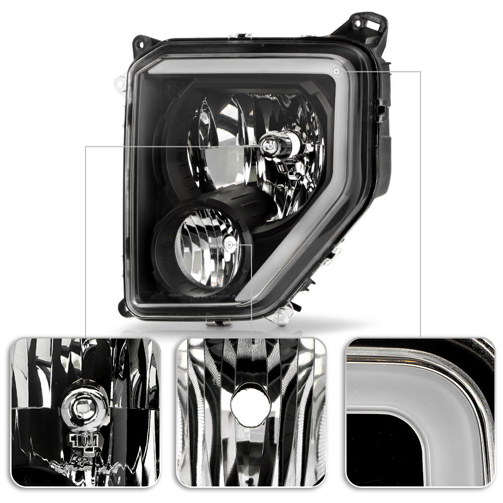 20082012 Jeep Liberty OEStyle Reflector Headlights w/ LED Tube