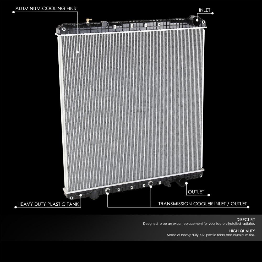 DNA 2008-2013 Freightliner Classic/Cascadia 2-Row Aluminum Engine ...