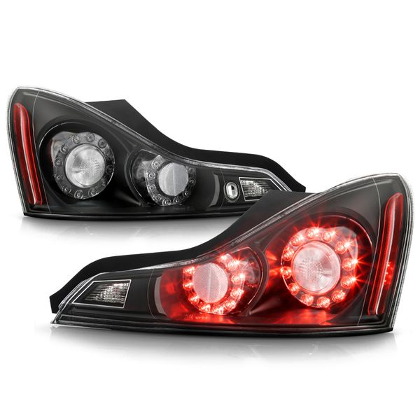 20082013 Infiniti G37 / 1415 Q60 Coupe Factory Style Black Housing