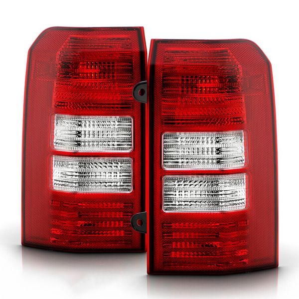 Driver Side Brake Tail Light For 2008-2017 Jeep Patriot - Left Rear Replacement Lamp, Red Lens