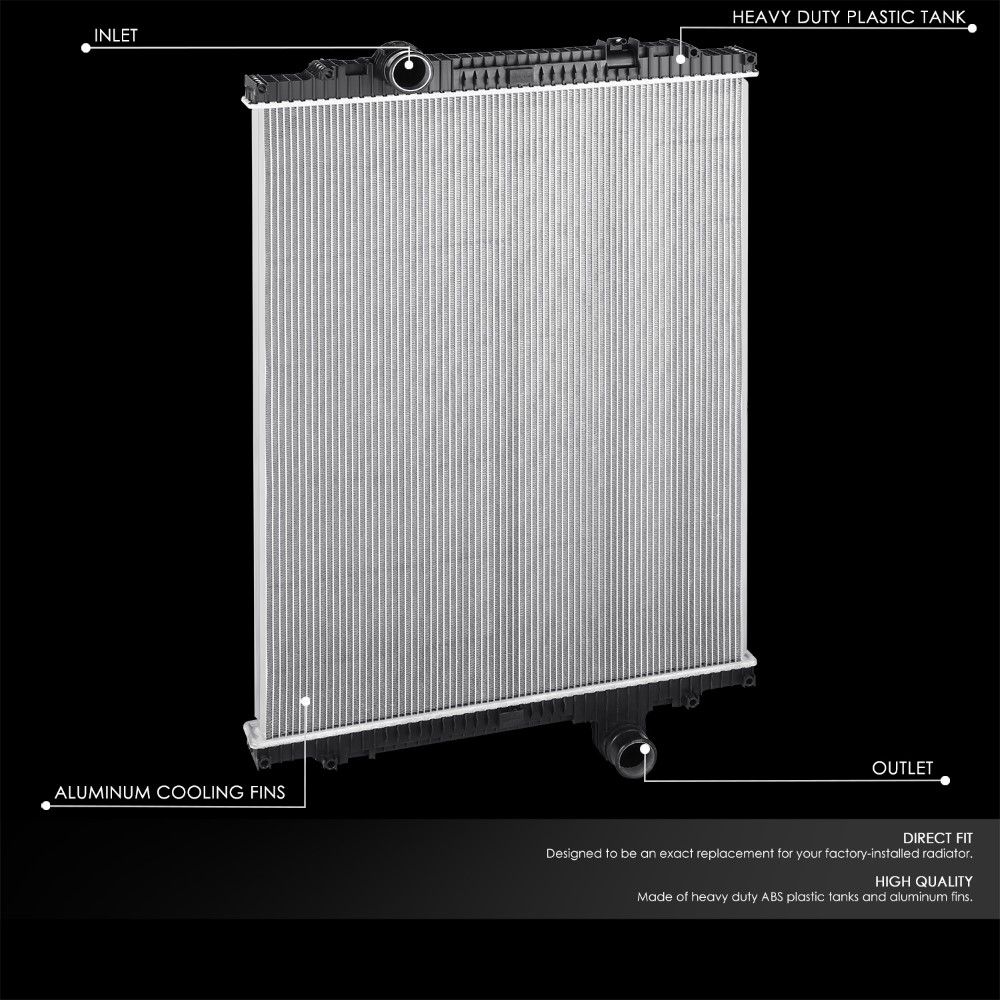 DNA 2009-2013 Kenworth T660/T370/T400 2-Row OE Style Aluminum Core ...