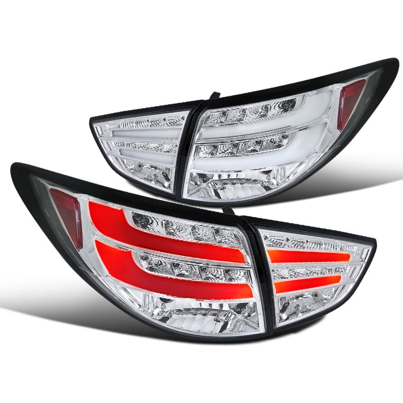 20102012 Hyundai Tucson LED DRL Bar Tail Lights Chrome