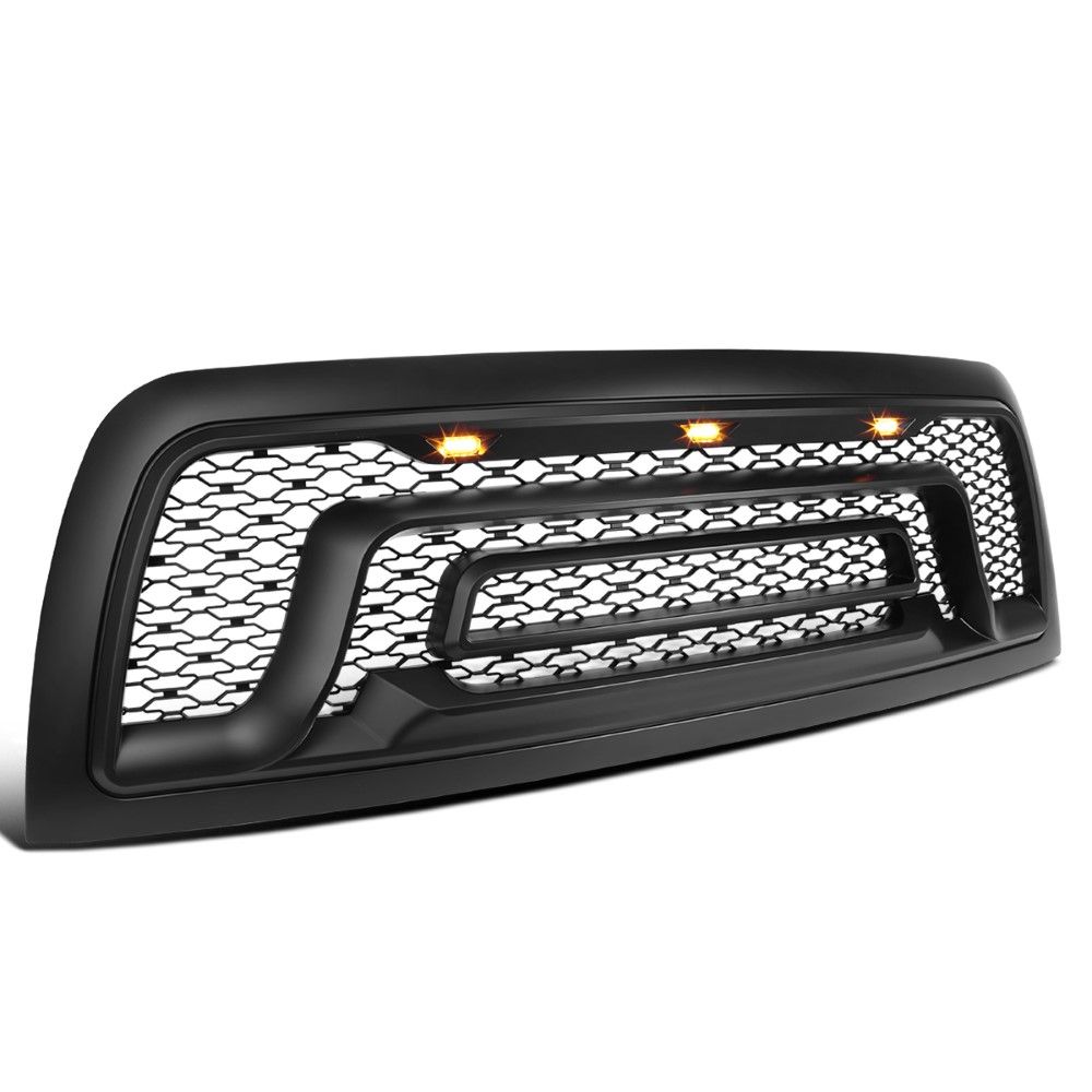 20102018 Dodge Ram 2500 3500 Rebel Style Hood Grille w/ Amber LED