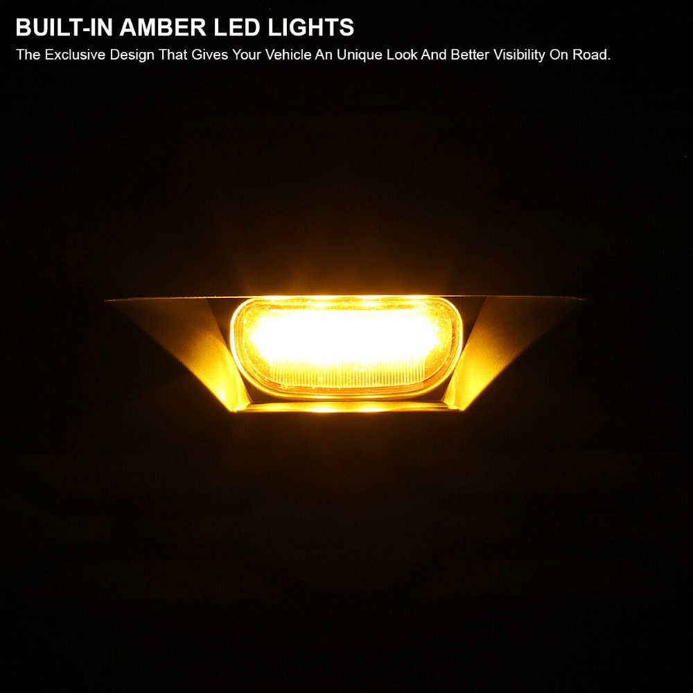 20102018 Dodge Ram 2500 3500 Rebel Style Hood Grille w/ Amber LED