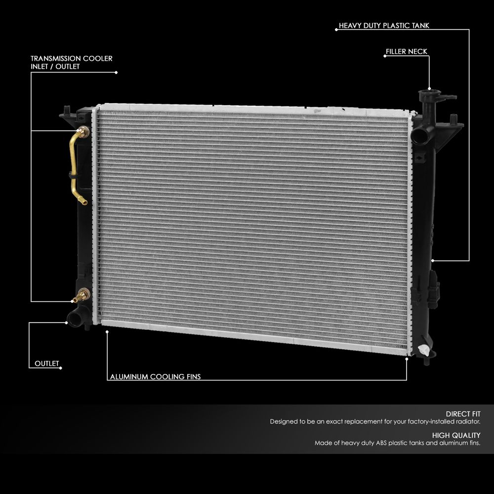 2010-2019 Hyundai Santa Fe XL Sorento OE Style Aluminum Core Cooling ...