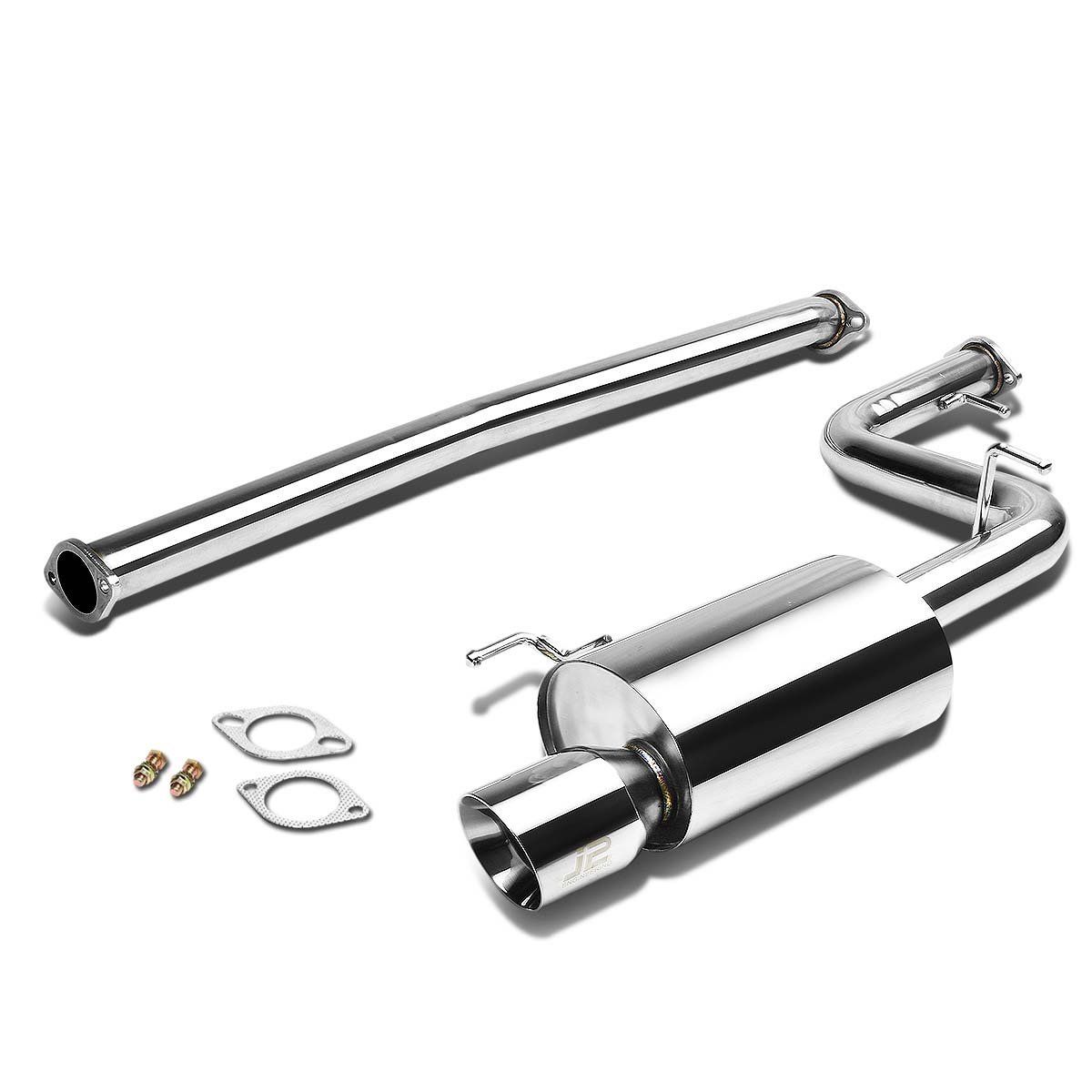 201116 Toyota Camry Stainless Steel 4" Rolled Tip Muffler Catback Exhaust