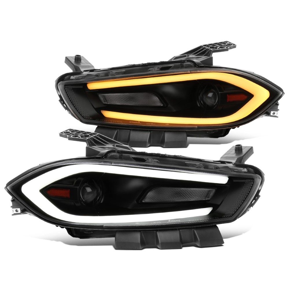 SpecD 20132016 Dodge Dart Projector Headlight w/ LED DRL & Switchback