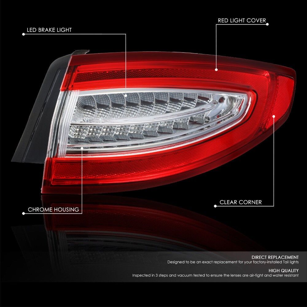 20132016 Ford Fusion S/SE OE Style Full LED Outer Tail Light Assembly