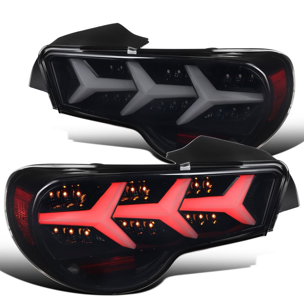 SpecD 20132016 Scion FRS Smoke LED Tail Lights Gloss Black LT
