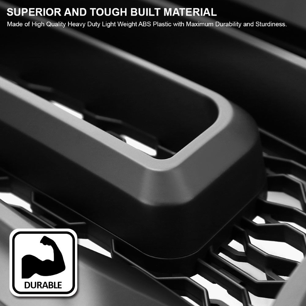 20132018 Dodge Ram 1500 Rebel Style Front Hood Grille w/ Amber LED