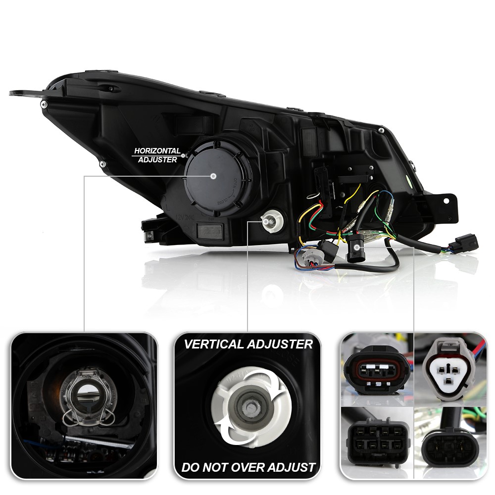 20142016 Subaru Forester HID/Xenon LED Switchback DRL Tube Projector Headlights