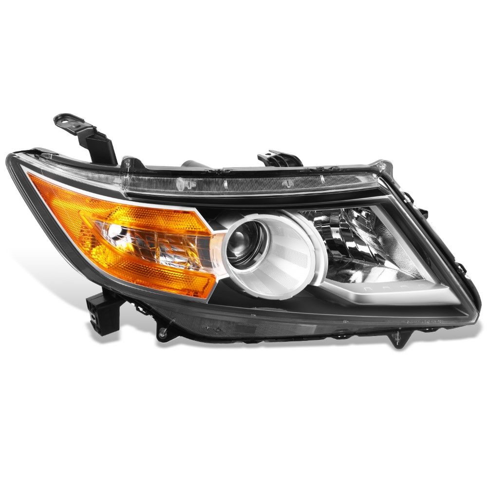 20142017 Honda Odyssey [Halogen Model] Black Housing Headlight OE Style Passenger Side OEM