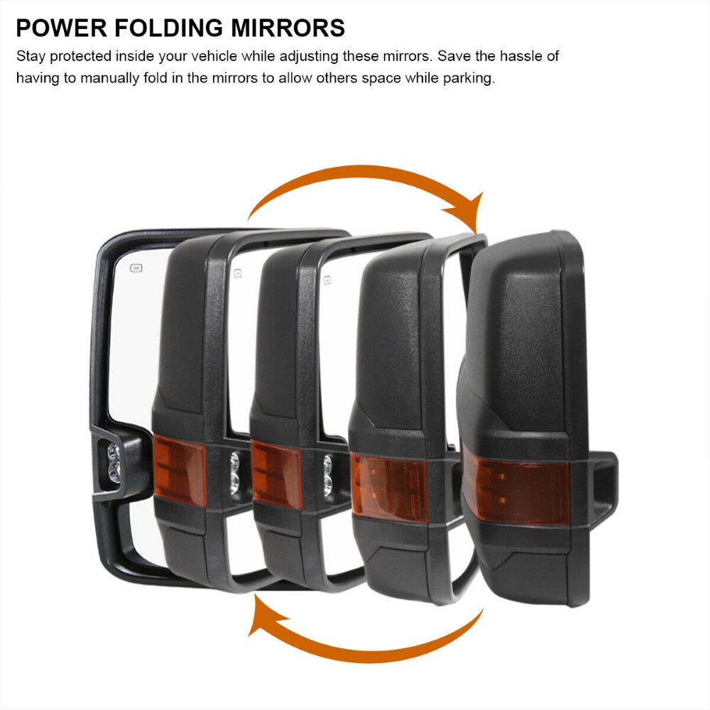 Silverado 1500 2018 Cars And Trucks Left Side Power Heated Chrome Mirror For 2014-2018 Chevy Silverado 1500 - With Turn Signal & Puddle Light Exterior Mirrors For Chrysler LHS - Foto 9