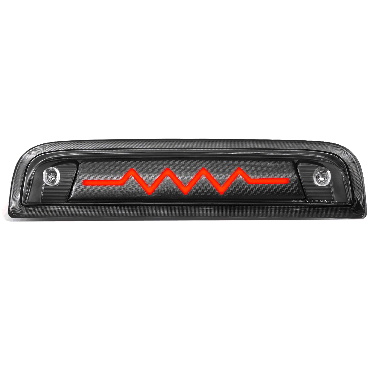 20142020 Chevy Silverado / GMC Sierra Chasing Heartbeat LED Carbon 3rd Brake Light