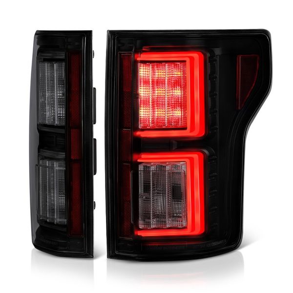 CROSSDESIGN Tail Lights Fit For 2009-2014 Ford F150 Pickup SVT Raptor Rear Brake Lamps Assembly W/o Bulbs Black Left & Right Side, Automotive - Canada - Foto 12