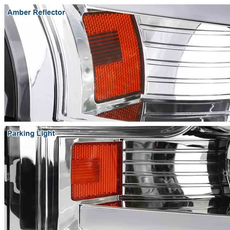 2X Clear Switchback LED DRL Signal Light For 73-79 Ford F-150 - Foto 6