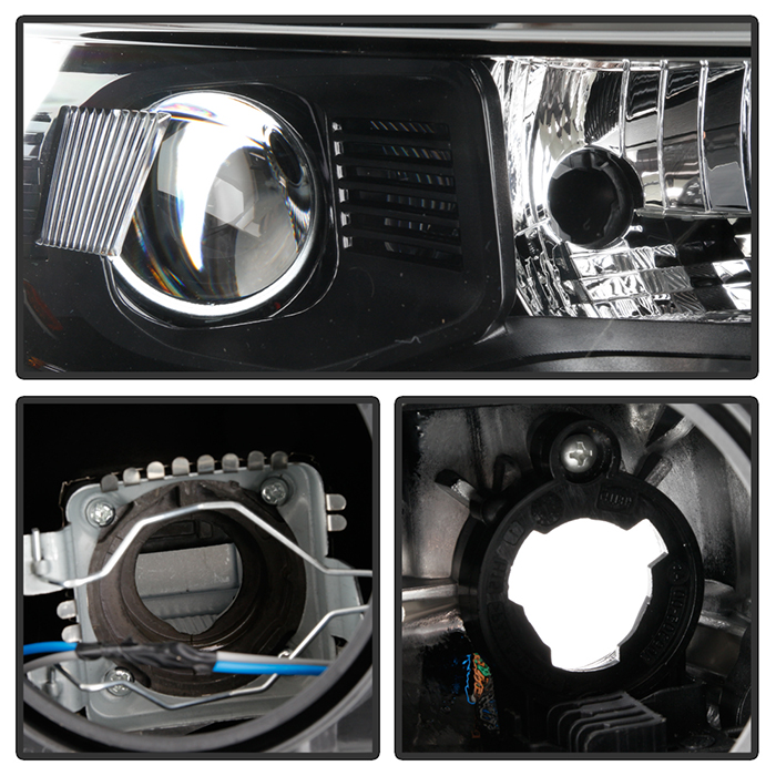 Spyder PROJHFEDGE15HIDBKR 20152018 Ford Edge [HID Model] FactoryStyle Black Projector