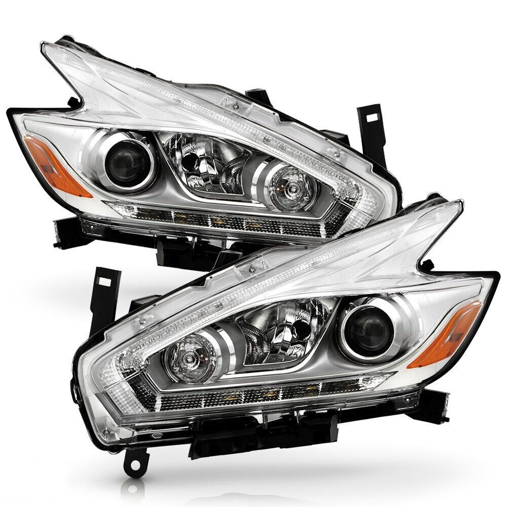 Dodge Ram 1500 09-18 / Ram 2500/3500 10-18 Projector Plank Style Headlights Black Clear (FOR Non-Projector Models - Foto 2