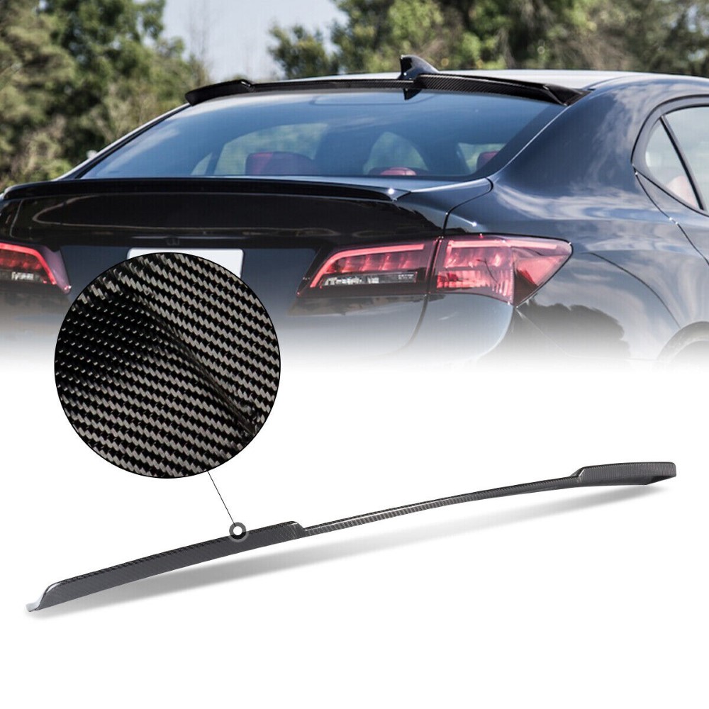 20152022 Acura TLX Carbon Fiber Rear Windshield Window Roof Spoiler Lip